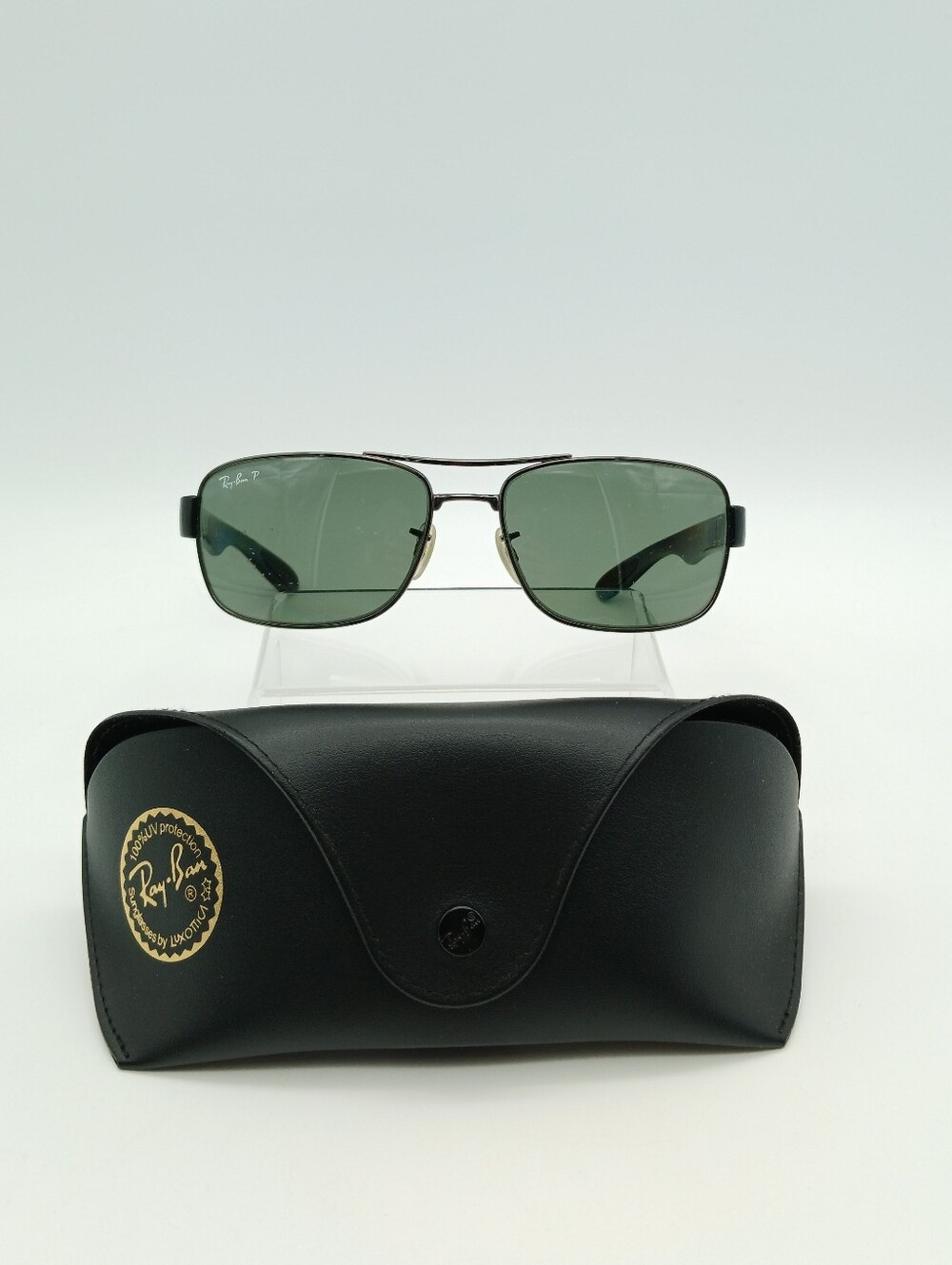 Ray-Ban Classic Green Lens Metal Aviator Sunglasses RB 3522